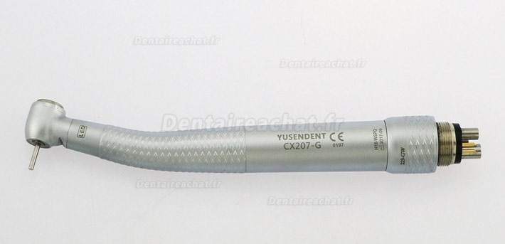 YUSENDENT® CX207-GW-PQ turbine dentaire avec lumiere w&h compatible (turbine x 3+coupleur rapide x 1)